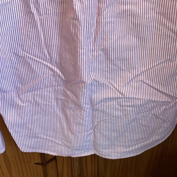 RALPH LAUREN “Classic Fit” Pink & White Striped Button Down Shirt Size Large - Picture 7 of 8